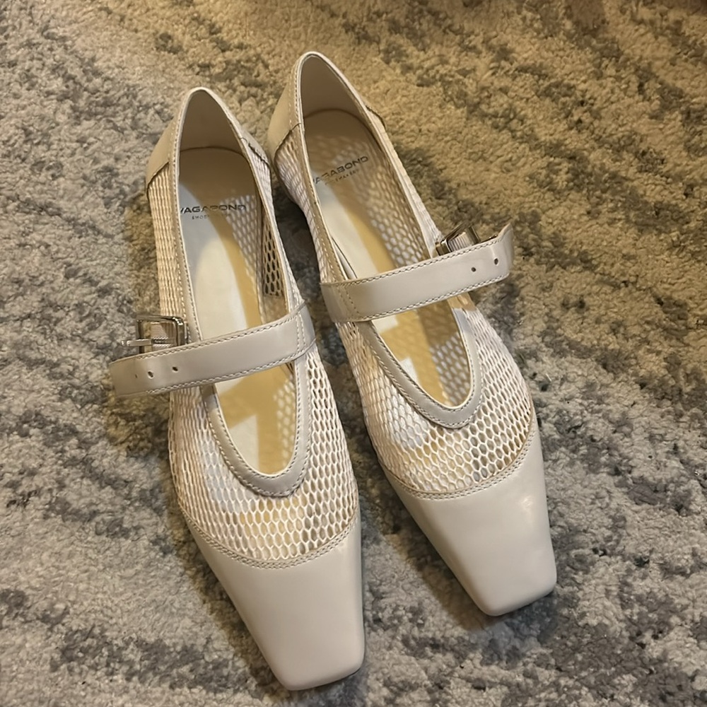 Vagabond Shoemakers Wioletta Mesh Ballet Flat Off White - Picture 8 of 11